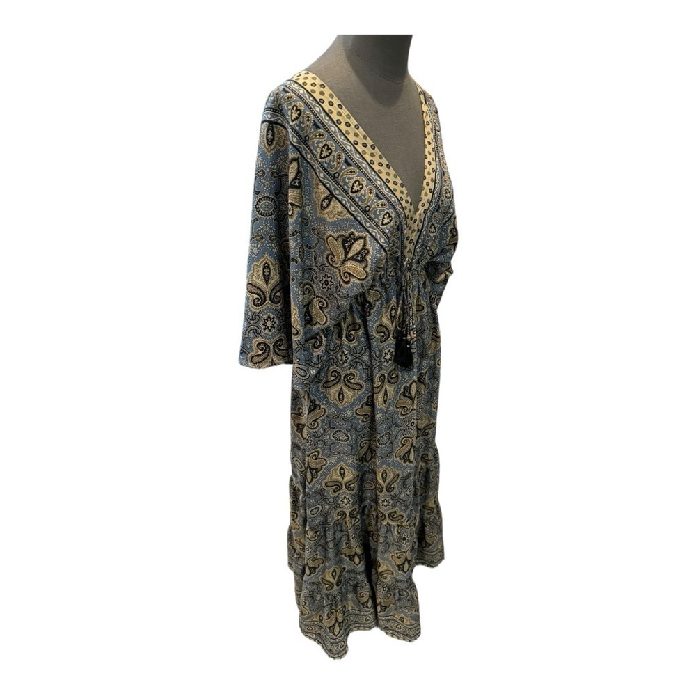 Zury silk boho kafkan free size dress - Picture 2 of 11